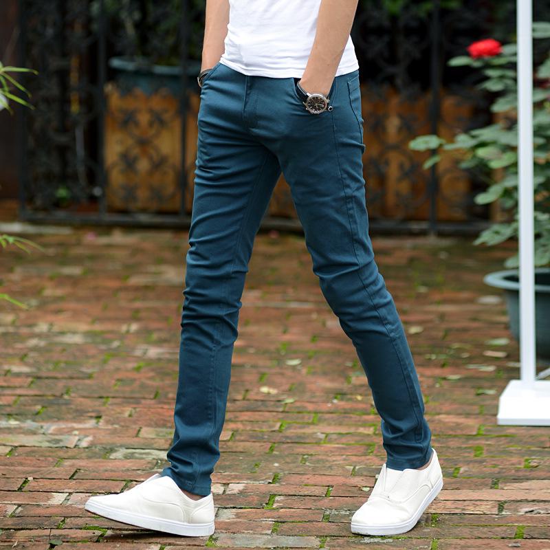 Men's Korean Style Slim Fit Stretch Cotton Casual Pants