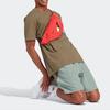 Adidas Solid Color Drawstring Straight Fit Shorts Men Shorts Olive-Green IP3731
