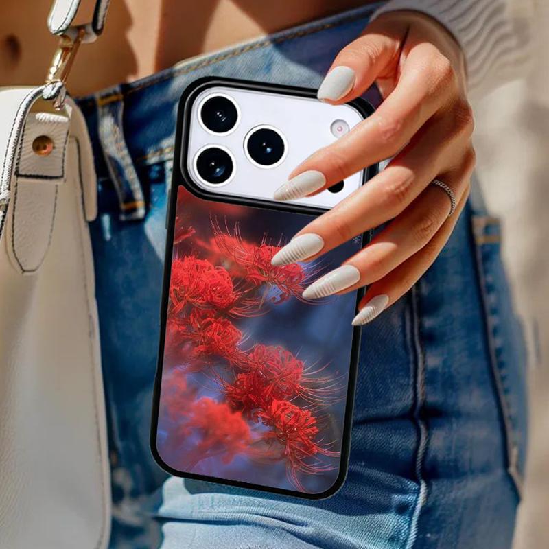 Lycoris radiata flower Phone Case For iPhone 17 Air 14 15 13 12 Max Cover For Apple 16e 11 Pro Max Plus Coque