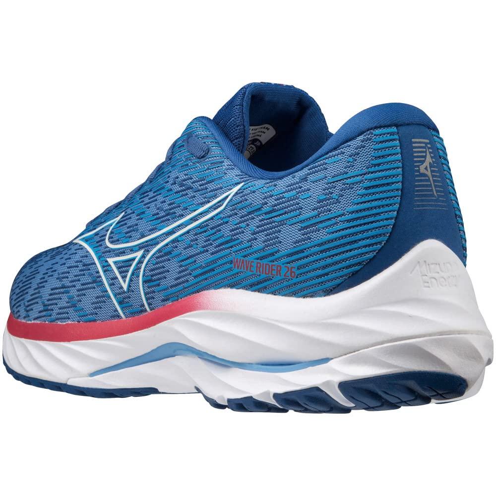 Running Shoes Waverider 26 Jogging Marathon Sports Training Lightweight cm 2E [Mizuno] Blue/Gray/Red 28.0