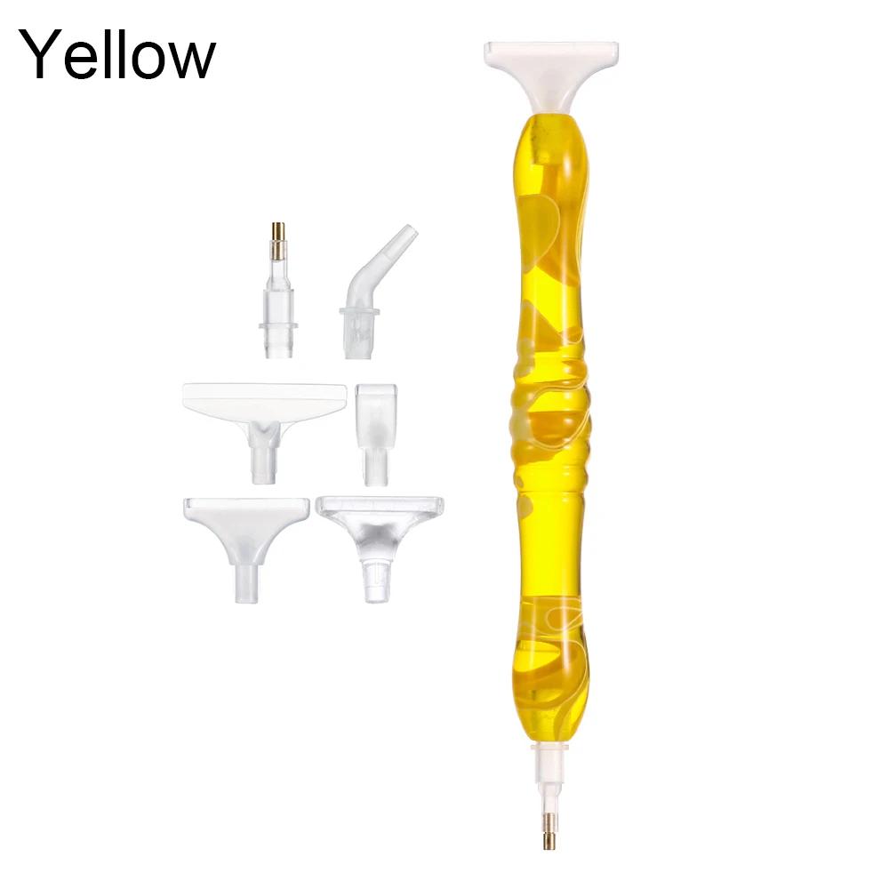 Resin Point Drill Pen 5D Diamond Painting Handmade Tool Kits for 5D Painting with Replacement Drill Picker Clay Tray Accessories