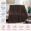 Solid Vertical Stripe Flannel Blanket Warm Soft Halloween Christmas Couch Warm Cozy Decorative Decor Gift for All Season