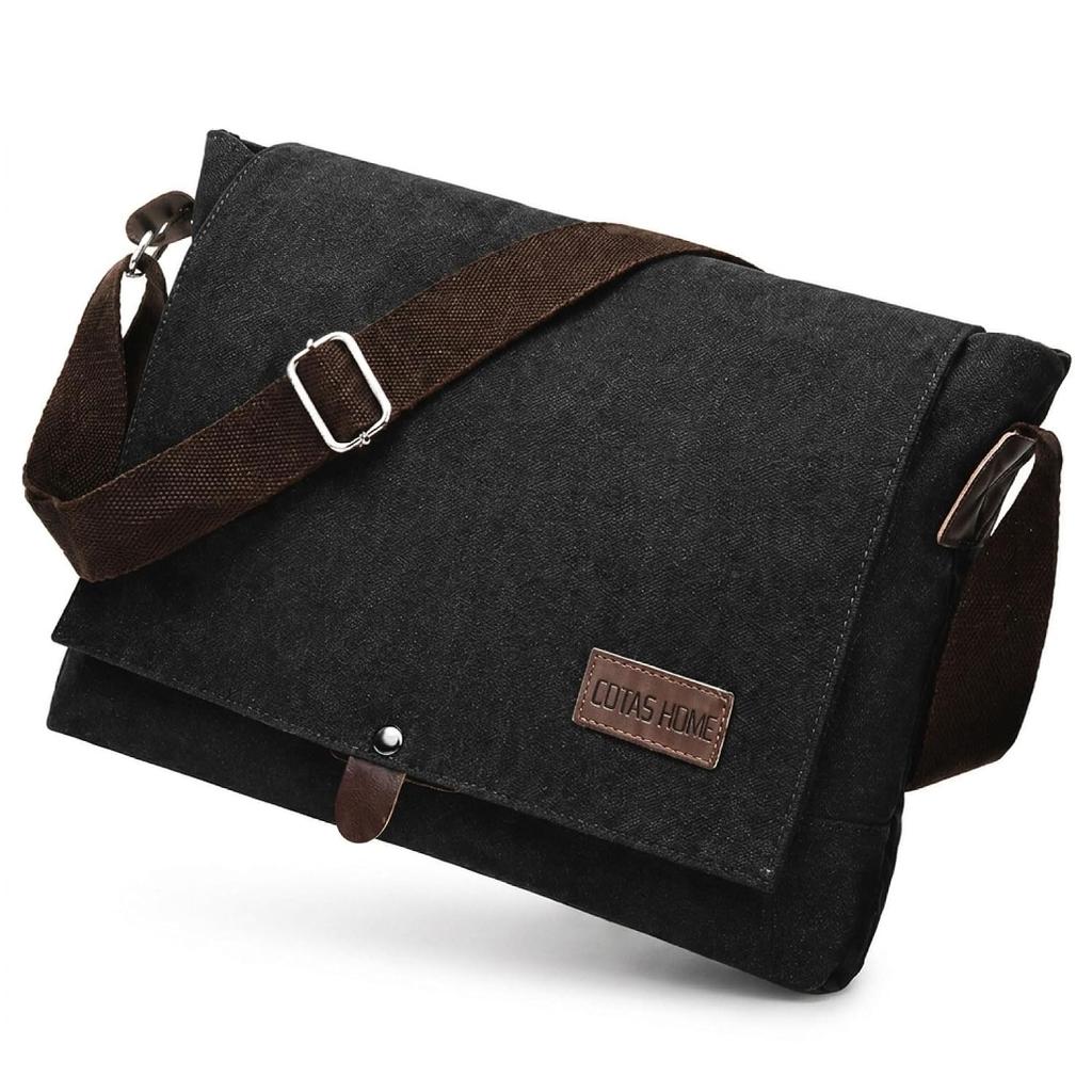 Cotas home Cultivating Bag series domestic sales exceed 55000 units. Shoulder men A4 size large capacity canvas messenger equipped ample pockets brand