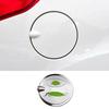For Ford Focus Sedan 2012-18 Silver Steel Fuel Tank Cap Oil Gas Cover Trim 1PCS