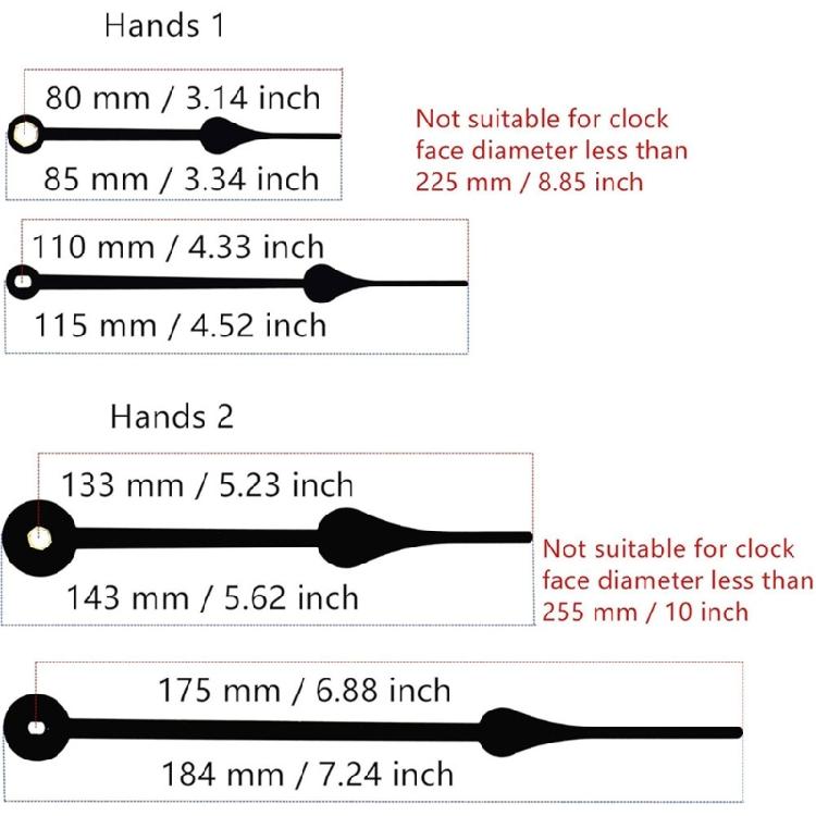 Long Shaft Clock Movement Mechanism Clock Repair Part Replacement