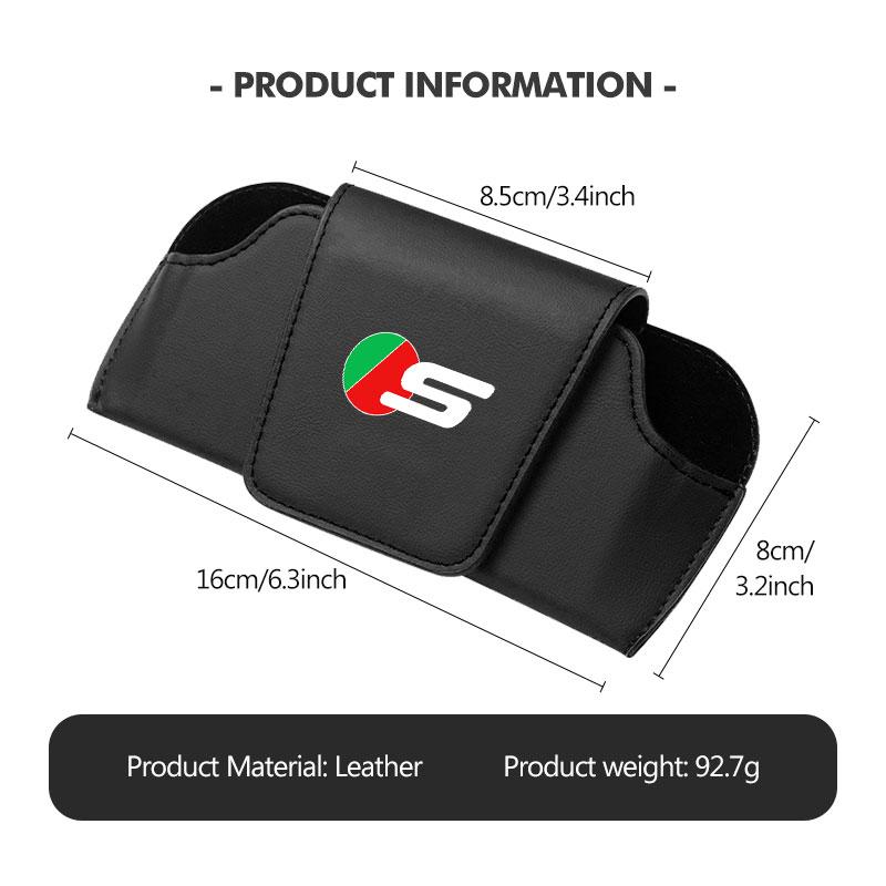 Car Glasses Case Sunglasses Storage Box Clip For Jaguar S-Type F-Type X-Type F-Pace I-Pace E-Pace XJR XE ZZ25