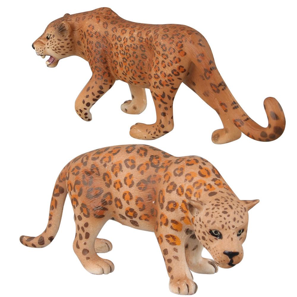 Plush Leopard & Jaguar Animal Model Toys