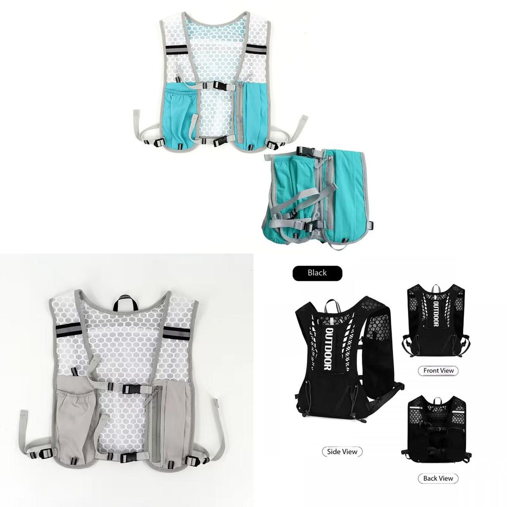Oxford Cloth Hiking Vest Pack With Water Bottle Holder For Running And Cycling Enthusiasts