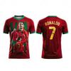Maglia da Calcio Estiva Commemorativa per Fan di Ronaldo Numero 7 T-Shirt Sportiva Estiva da Uomo
