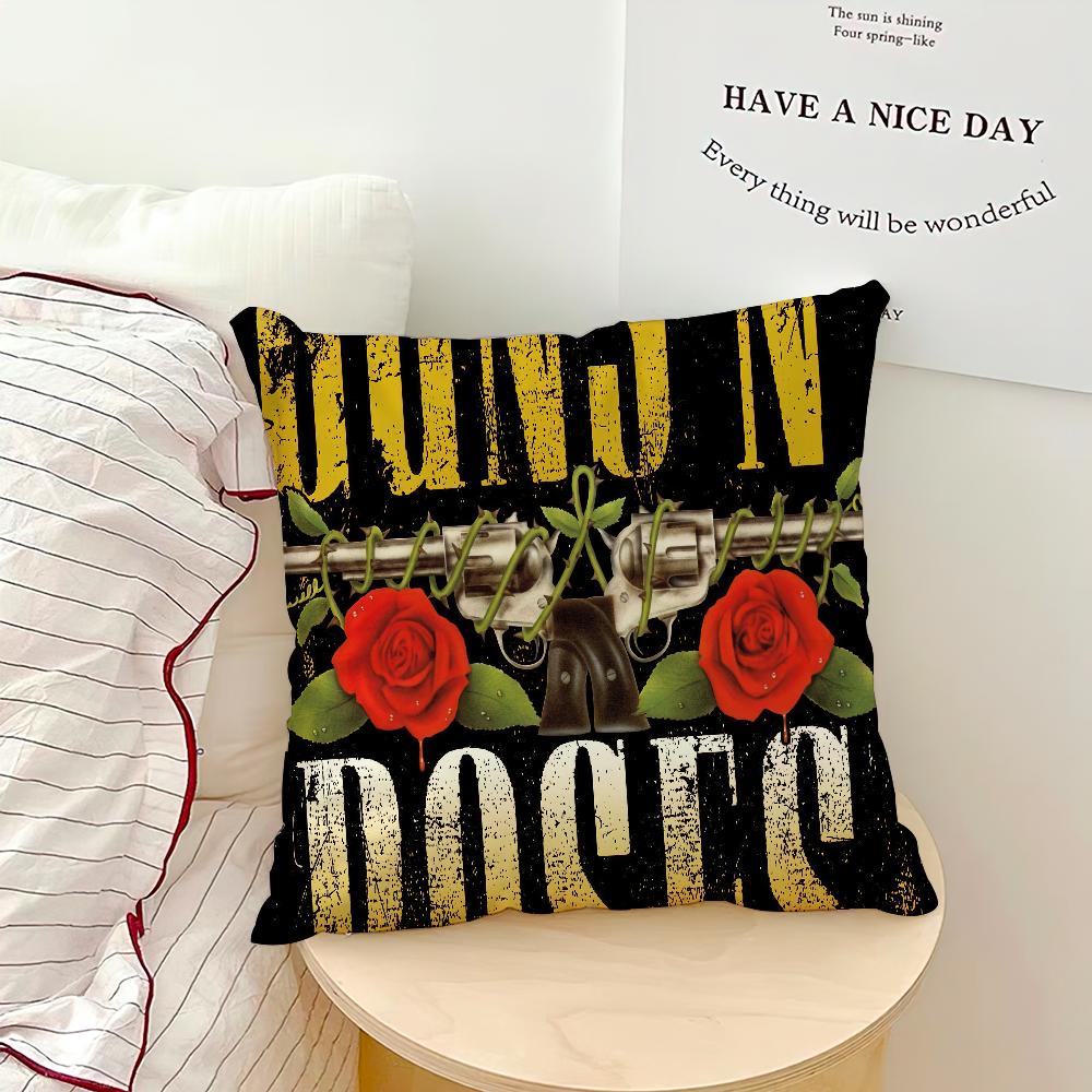 G-Guns N Roses Use Your Illusion I Pillow Case Sofa Living Room Bedroom Headboard Backrest Cushion Square Cushion Nap Time