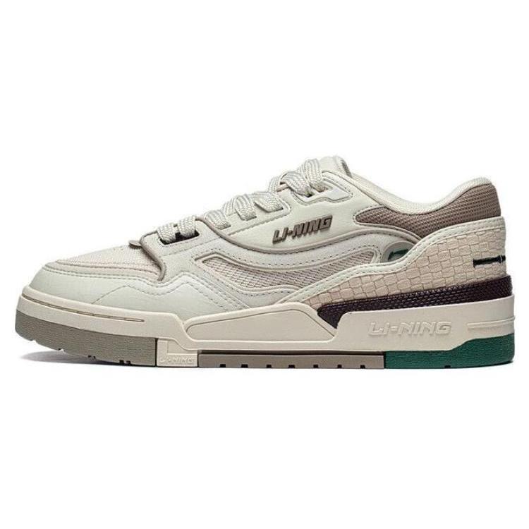 

LiNing 001 BTC BTC PREMIUM Slip Resistant Low Top Skateboard Shoes Men s Bone White 44