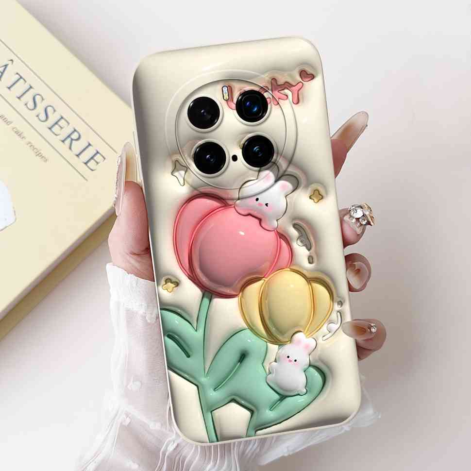 For Honor Magic7 Pro Case PTP-N49 Luxury Painted Cover Soft Silicone Phone Case For Honor Magic7 Magic 7 Pro Cover Funda Housing