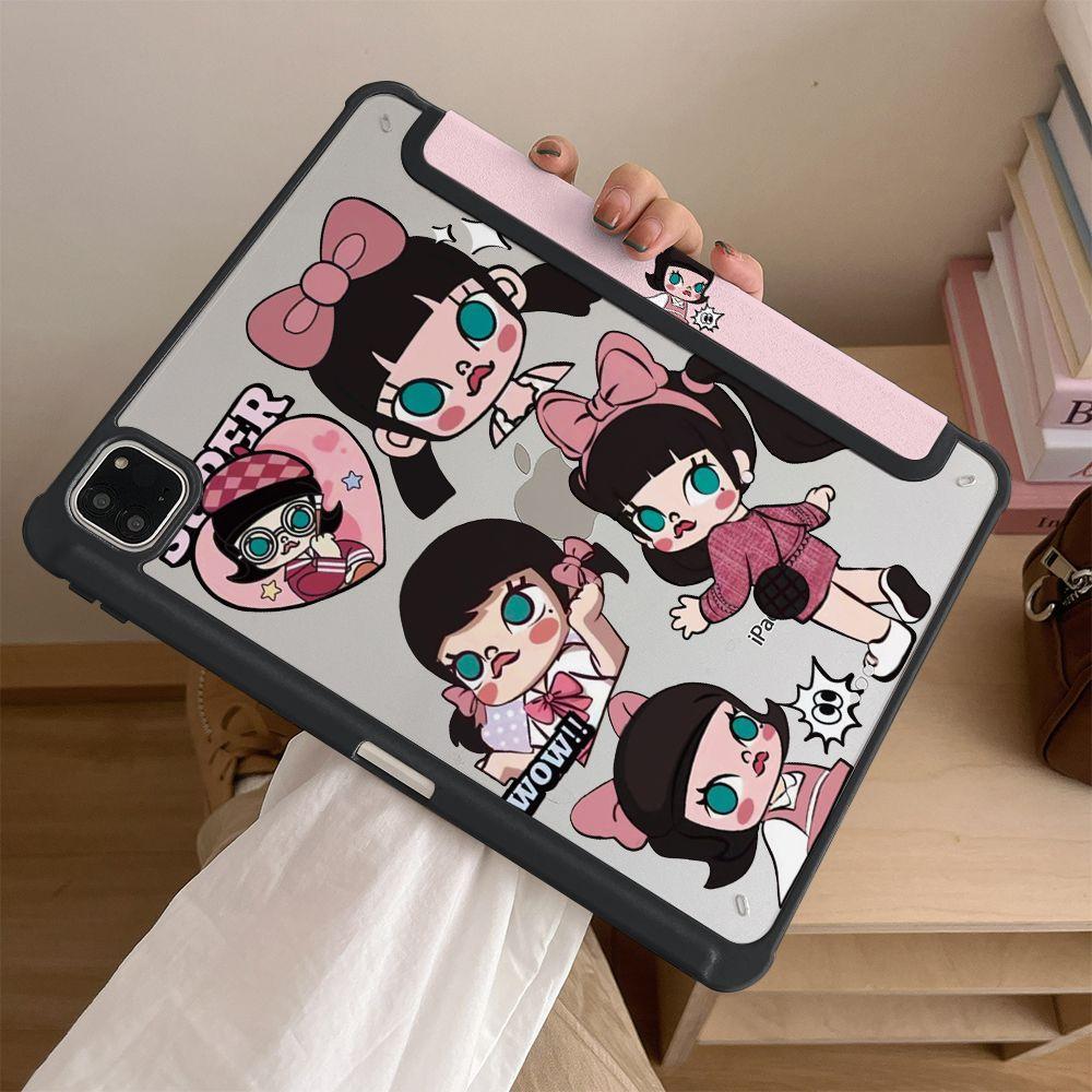 Bubble Girl Apple iPad 11 Tablet Case 3+Y Fold Air 7 Protective Case A16 with Pen Slot 5/4 Female 9/8 70% off