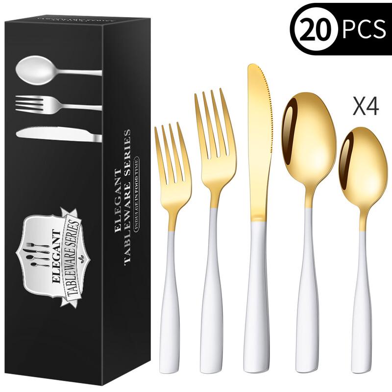 Ruhan Stainless Steel Square Handle Cutlery Set