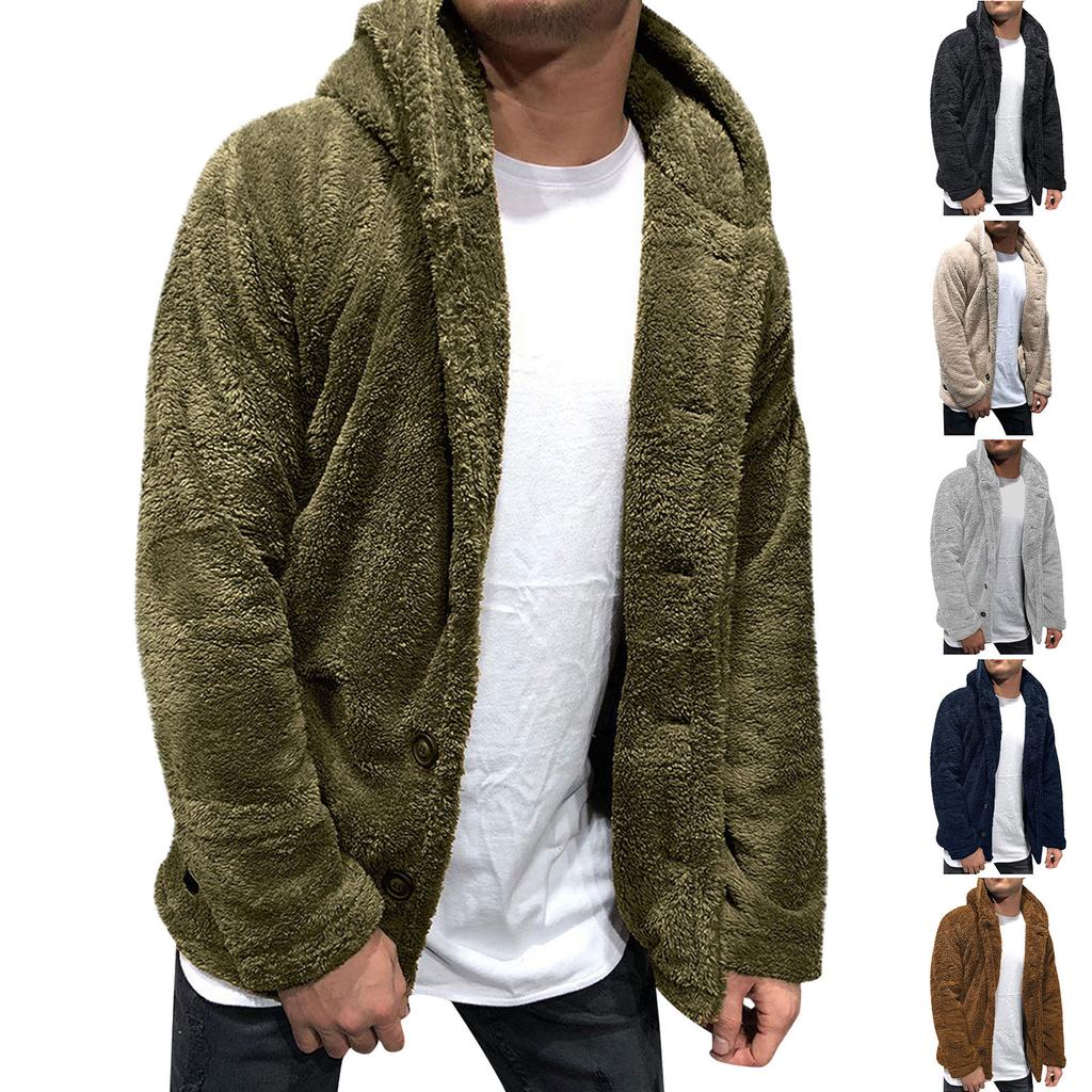 Толстовка для мужчин, пальто с капюшоном большого размера, куртка ...