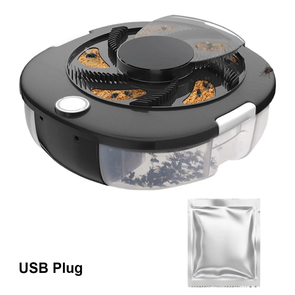 Indoor Outdoor Fly Trap Electric Pest Killer Automatic Flycatcher Insect Pest Catcher USB Pest Reject Control Repeller With Bait