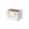 Quyoubang 3-Door Folding Storage Box with Wooden Lid