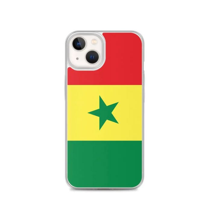 Coque iPhone - Drapeau du Sénégal - iPhone 13 - Silikonová polévka - Design fin et léger - Maximální ochrana