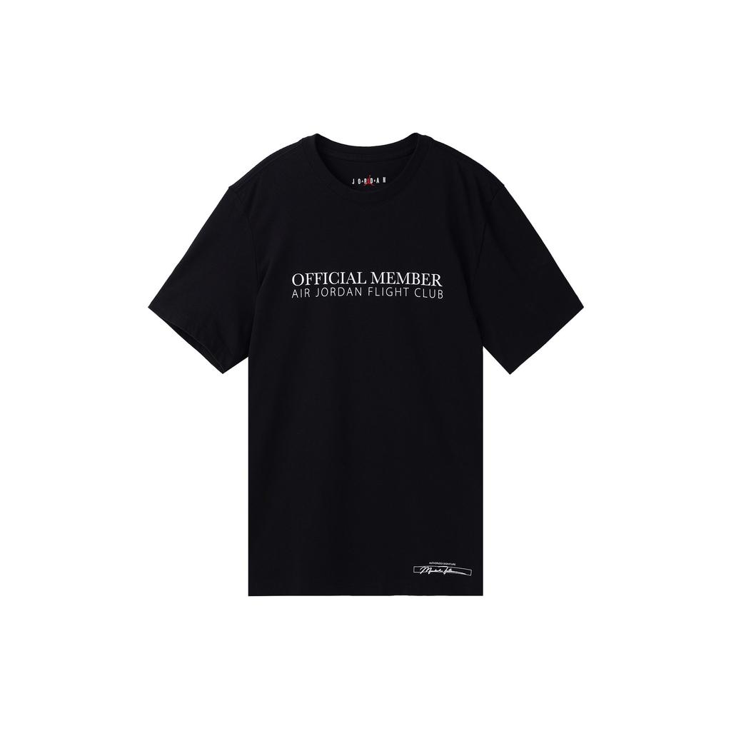 Jordan T Shirts Men's Black Crew Neck Moderate Straight Fit DX9564-010