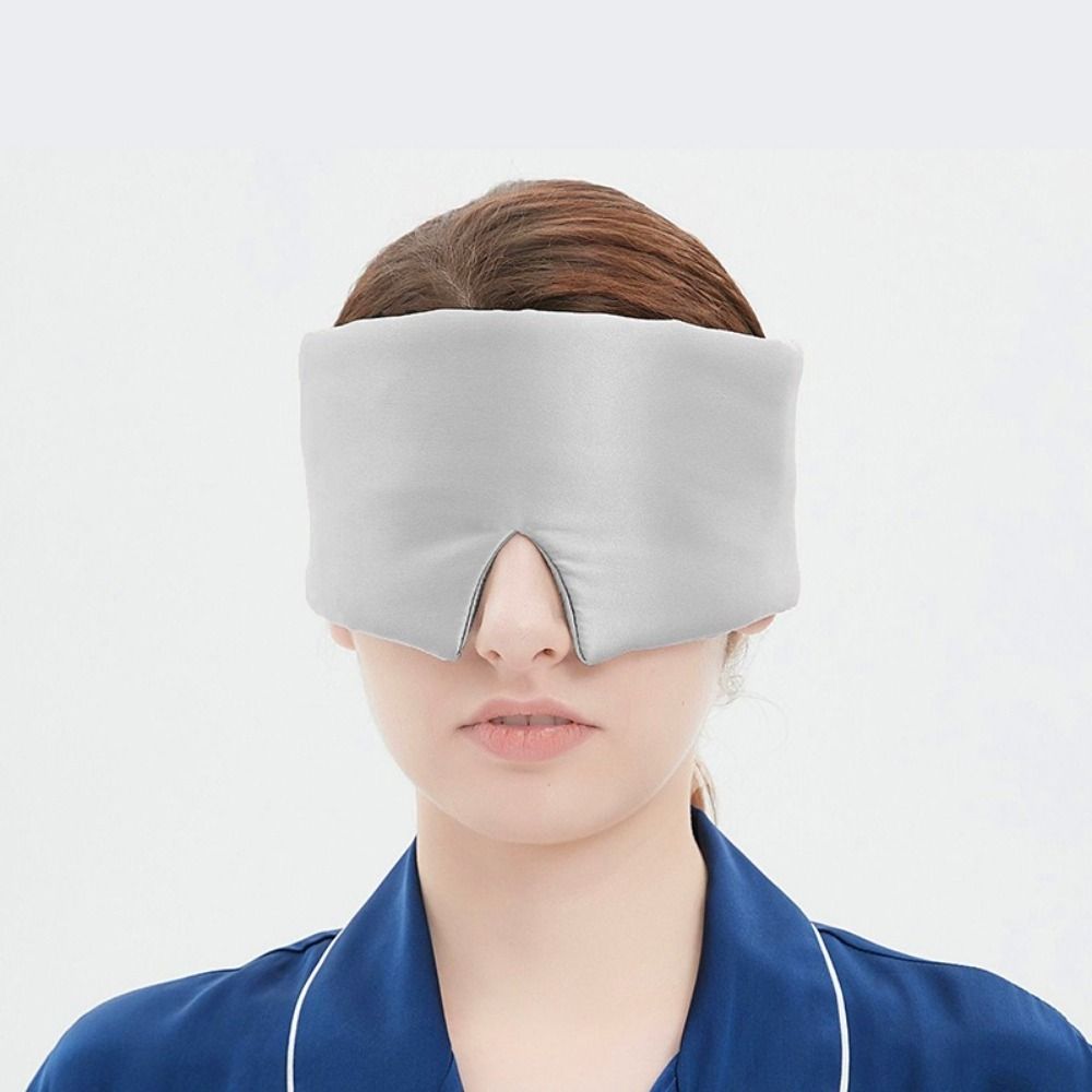 Breathable Sleeping Mask Imitation Silk Eyemask Eye Cover Eyeshade  Portable