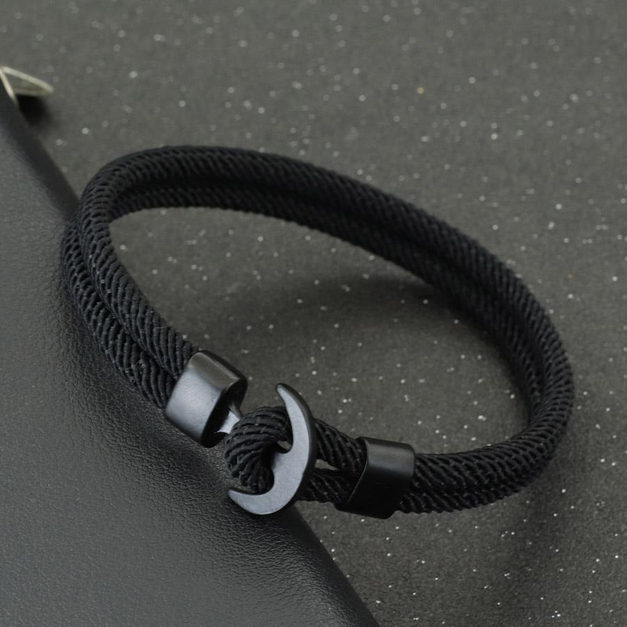 Neues Einzigartiges Ankerarmband Für Männer A-Qualität 4mm Schnurarmband 7 Farben Verfügbar Keine Verformung Kein Pilling Perfektes Geschenk Für Ihn