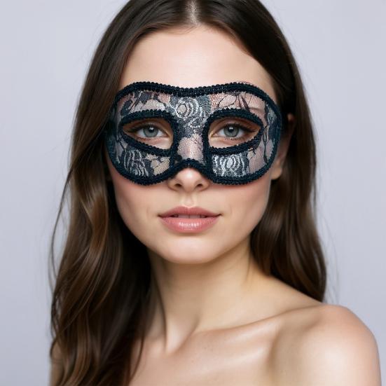 Women's Lace Masquerade Masque Halloween Dancing Party Costume Half Face Eye Masque for Cosplay