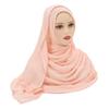Muslim Modal Hijab Rayon Cotton Shawls For Women Plain Scarf Big Size Headscarf Islamic Turban Headband 190*85cm