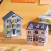 CUTEROOM Wooden Dollhouse Kit, DIY Miniature House, Easy To Assemble, Handmade Kit for Kids with LED Lights (D032)