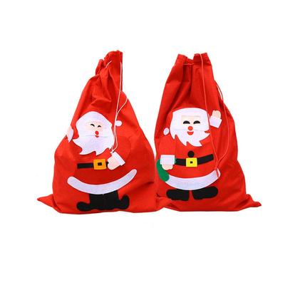 Saco de presente de Natal, saco de presente, tamanho grande, suprimentos para fantasia de Natal, mochila Papai Noel, 50cm * 70cm