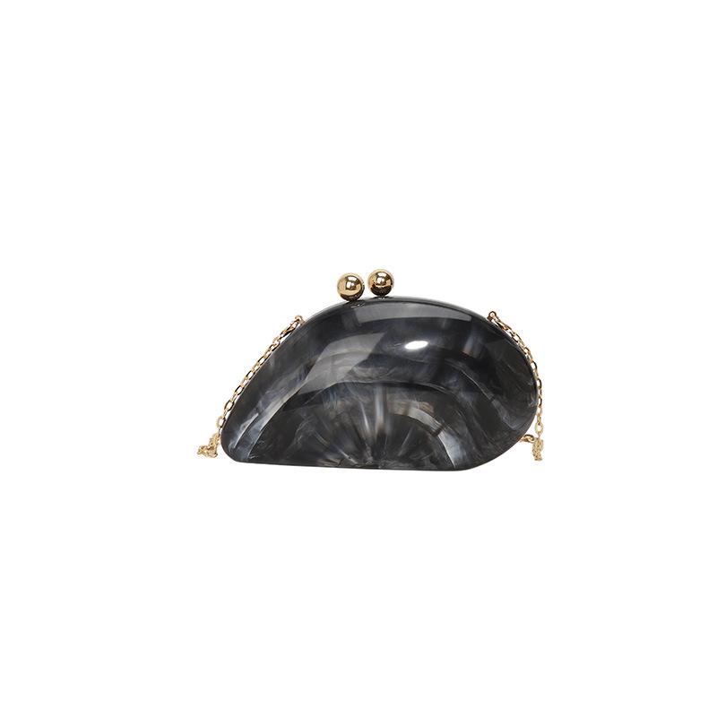 2025 Fashion Acrylic Shell Shaped Bag Luxury Sparkly Evening Purses for Women Clutch Handbag for Cocktail Party Dress Bag Purses