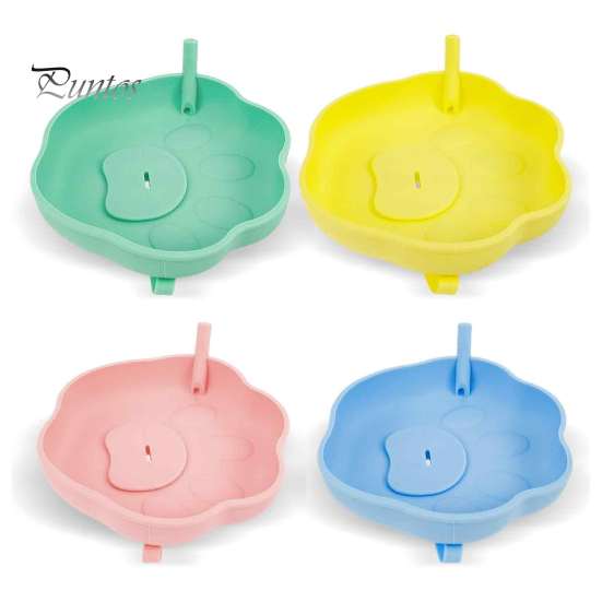 

4-упаковка силиконовых держателей для мороженого, герметичные рожки, подставки для мороженого с отверстиями для соломинок, ловушка для липкого мороженого без содержания бисфенола А для растаявших лакомств 4pcs