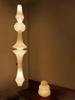 Japanese Wabi-sabi Style Isamu Noguchi Xuan Paper Long Vintage Chandelier for Aisles, Staircases, and Loft Window Displays.