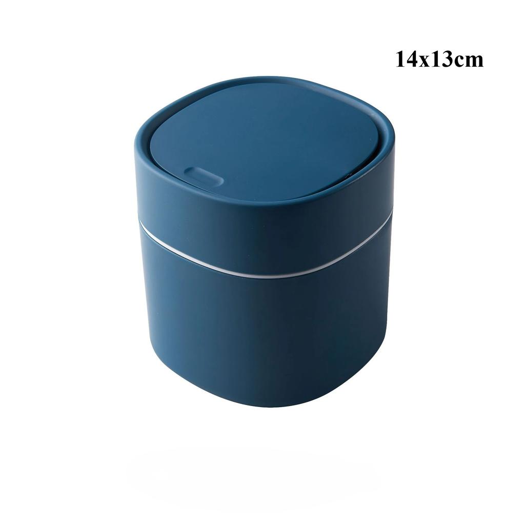 Mini Small Waste Bins Desktop Garbage Basket Home Table Plastic Trash Can Office Supplies Dustbins Sundries Barrel Box