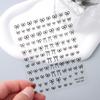 Błyszcząca biała wstążka kokarda naklejki na paznokcie 3D Nail Art Design dekoracje naklejki wstążka kokarda diy manicure naklejki