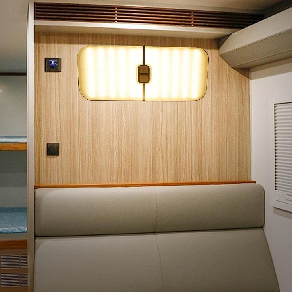 RV Interior Lighting RV Lights Interior Ceiling Lamp 12–30V Triple Color Temperature Vehicles Lamp For Camping Long Trips