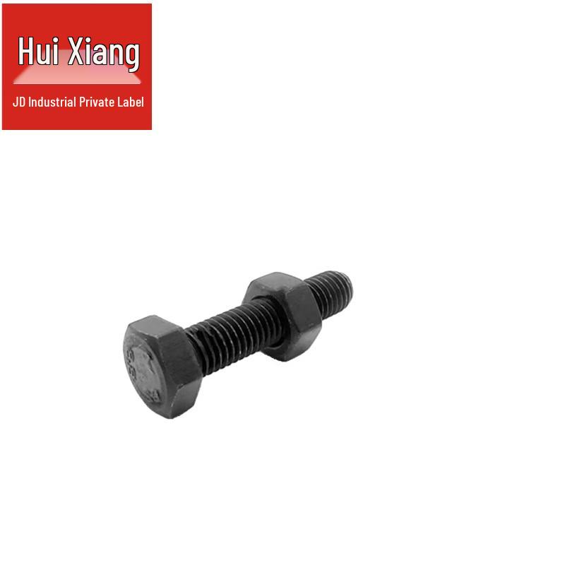 8.8 Grade Black Hex Head Bolt and Nut Assembly