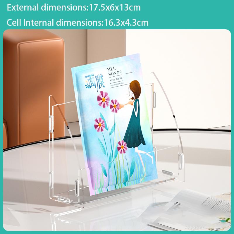 Multi-Layer Transparent Acrylic Mask Display Rack Home Cosmetics Storage Store Exhibitor Masks Decorative Makeups Display Stand