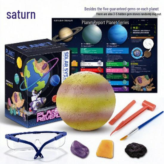 Planet Gem Archaeological Excavation Toy - Educational Treasure Hunt for Kids