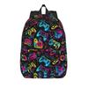 Videospiel Gaming Controller Rucksack für Männer Frauen Cool Student Arbeits-Tagesrucksack Laptop Computer Segeltuch Taschen Sport