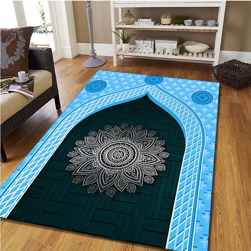 Muslim Prayer Non-slip Carpet Room Mat Square Kitchen Bathroom Floor Muslim Carpet Mat Bedroom living room IslamC Prayer Carpet