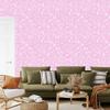 Powder pink, white and lavender glitter wallpaper for living room and bedroom 50x1000