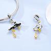 925 Silver Cute Kitten Lucky Cat Charm Can Be Opened Bead Pendant Fit Original Bracelet DIY Women Jewelry Gifts