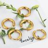 10pcs Stainless Steel Hoop Earrings 2.0mm 2.5mm  Ear Ring for Men Women Gold Color Black Colorful Round Circle Earring Wholesale
