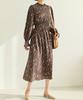Ppaeppae Frill Flower Smoked Banding Long Dress
