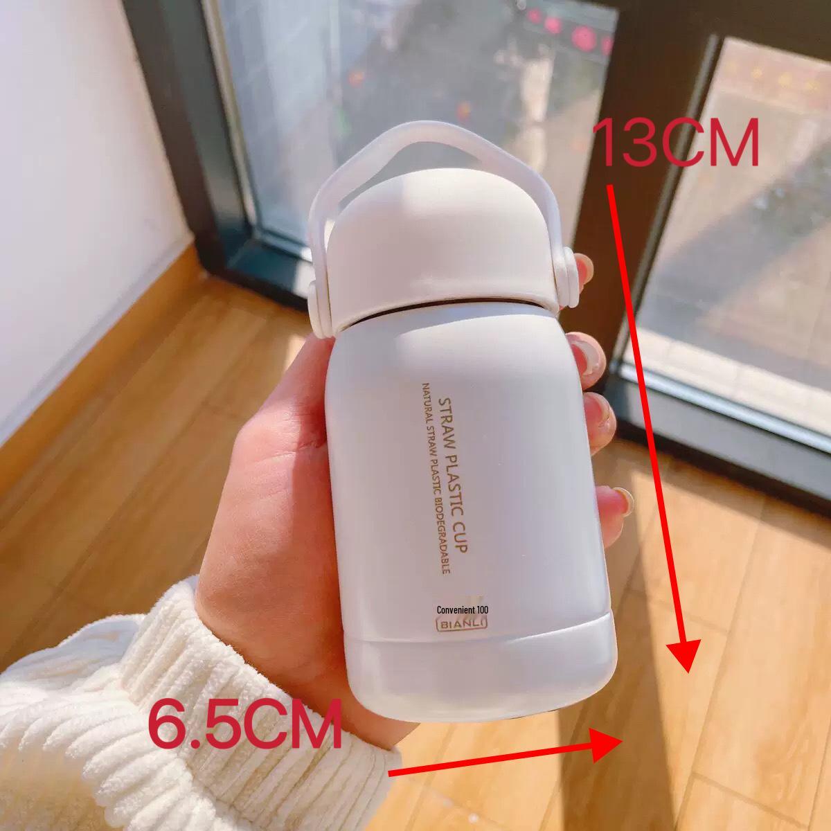 Ультракомпактная мини-термос-чашка с фильтром — стильная, портативная и очень милая White 200ml [304 Material] Hand-held, No Filter