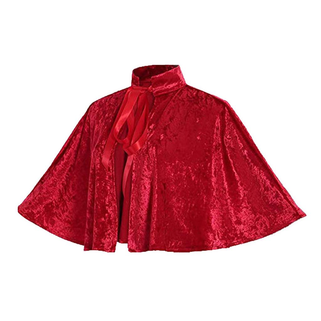 Dámská šála Dámská sametová pelerína Zábaly Kostým Gotický plášť na párty