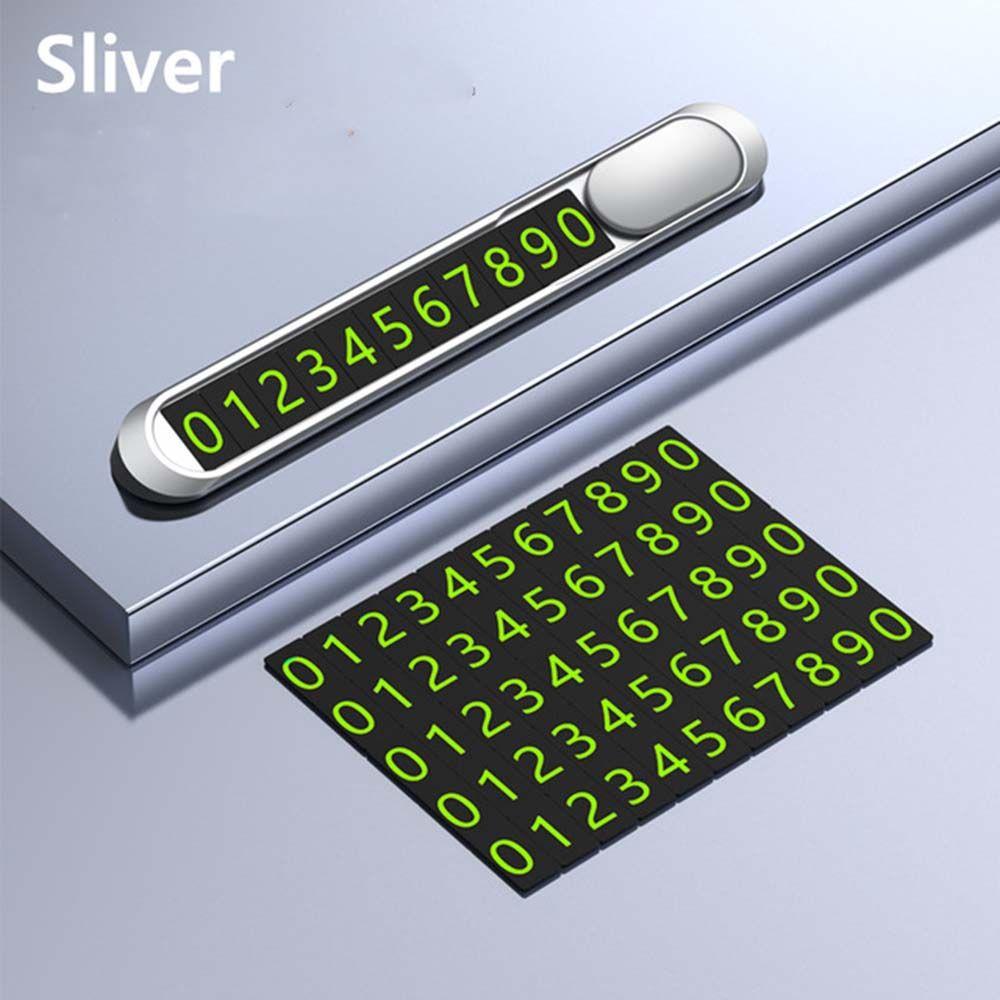 Telephone Number Card Luminous Phone Number Plate Temporary Parking Card Car Park Supplies