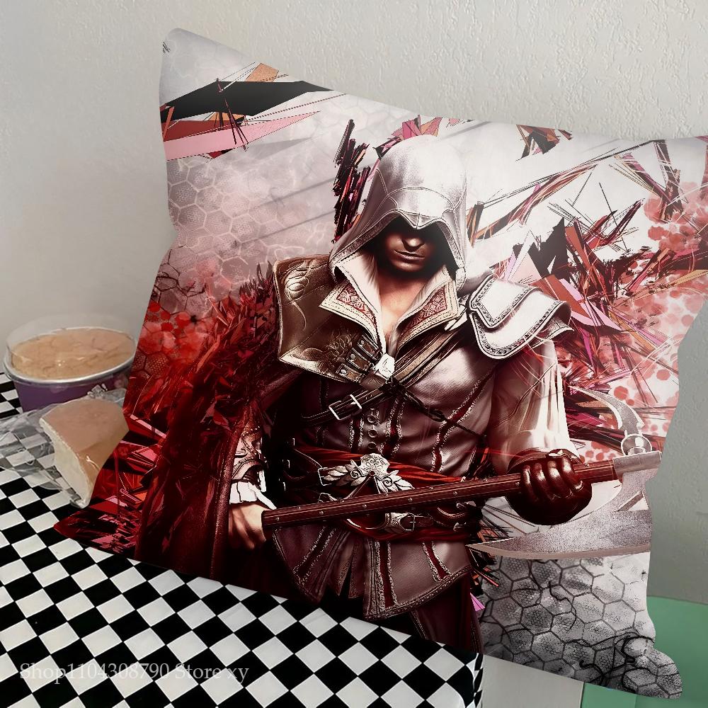 Game A-Assassins Creed Pillow Case Square Pillow Bedroom Sofa Leisure Comfort Cushion Car Living Room Home Decoration