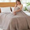 Authentic NERUS Smart-i Towel Blanket, Cotton and Rayon, Washable Gauze Blanket, Moa, Stylish, Thin, Single, Brown