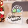 Friendship Gift | 'Your Friendship Is A Special Gift' Acrylic Decorative Sign & Plaque, Cute Bird Design, Snowflake Design, Multipurpose Tabletop Dis